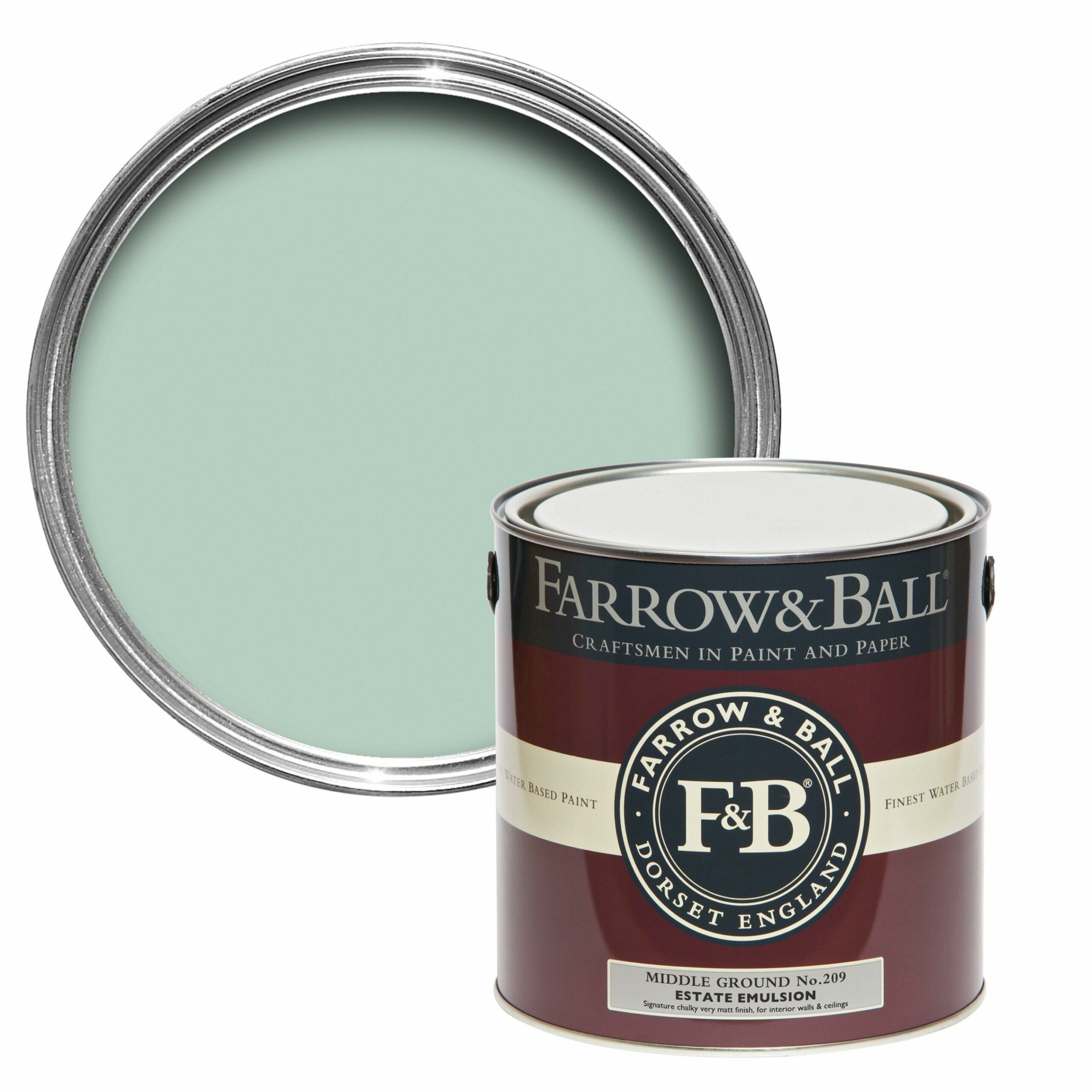 peinture farrow and ball middle ground vert d'eau