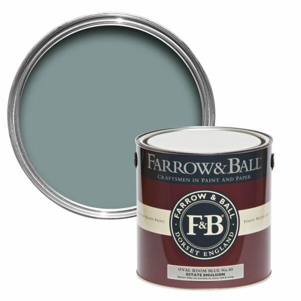 peinture farrow and ball oval room bleu bleu sombre