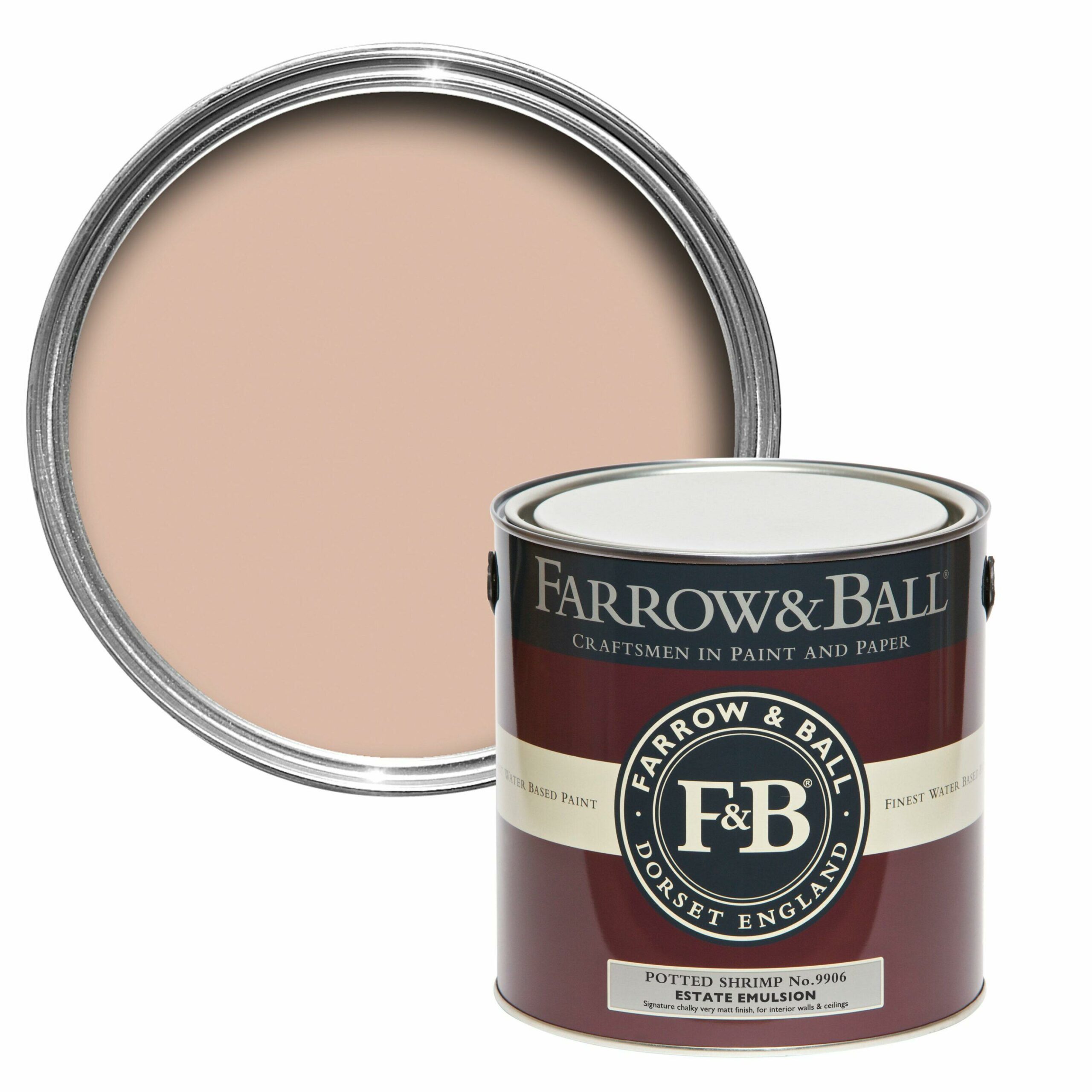 peinture farrow and ball potted shrimp rose