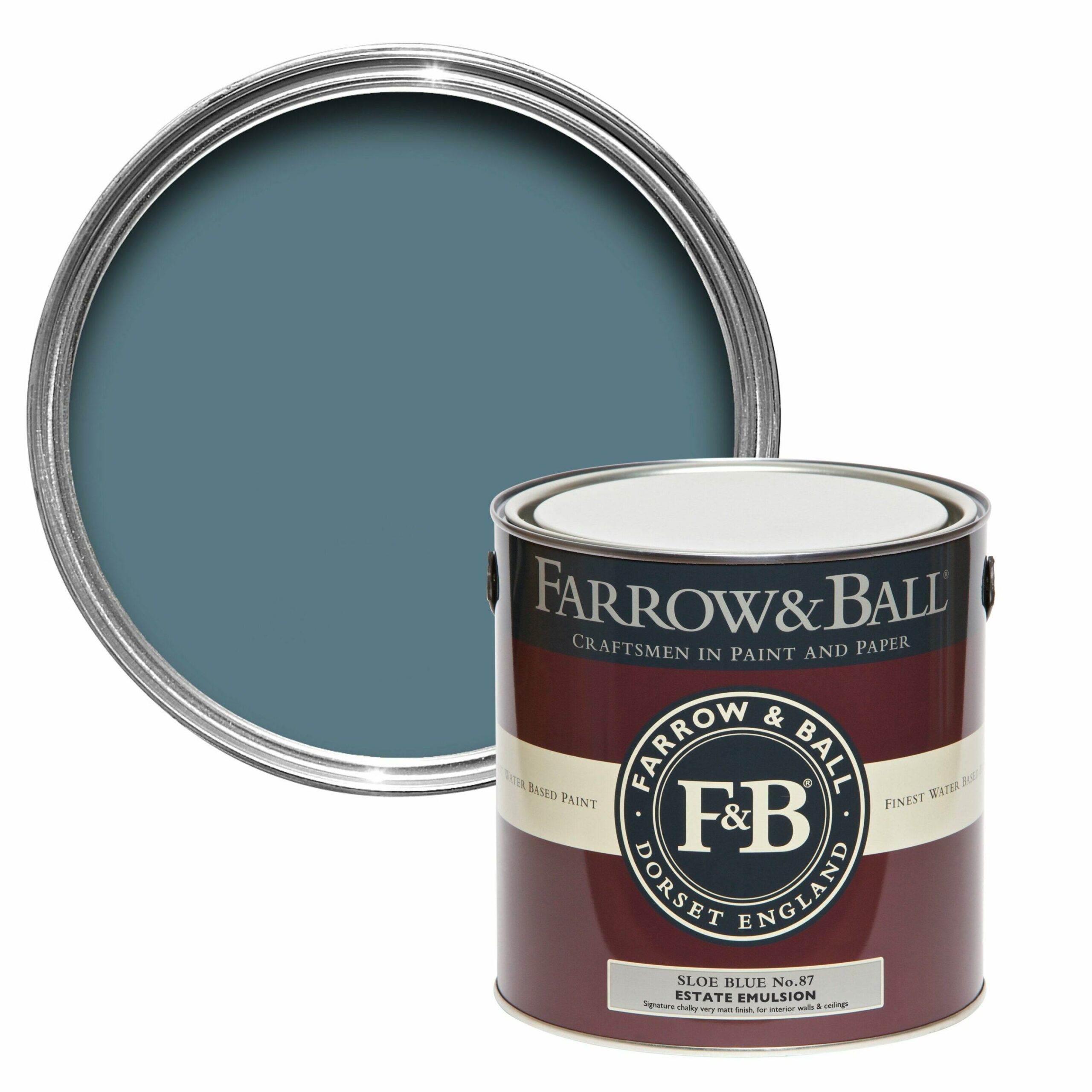 peinture farrow and ball sloe blue bleu noir